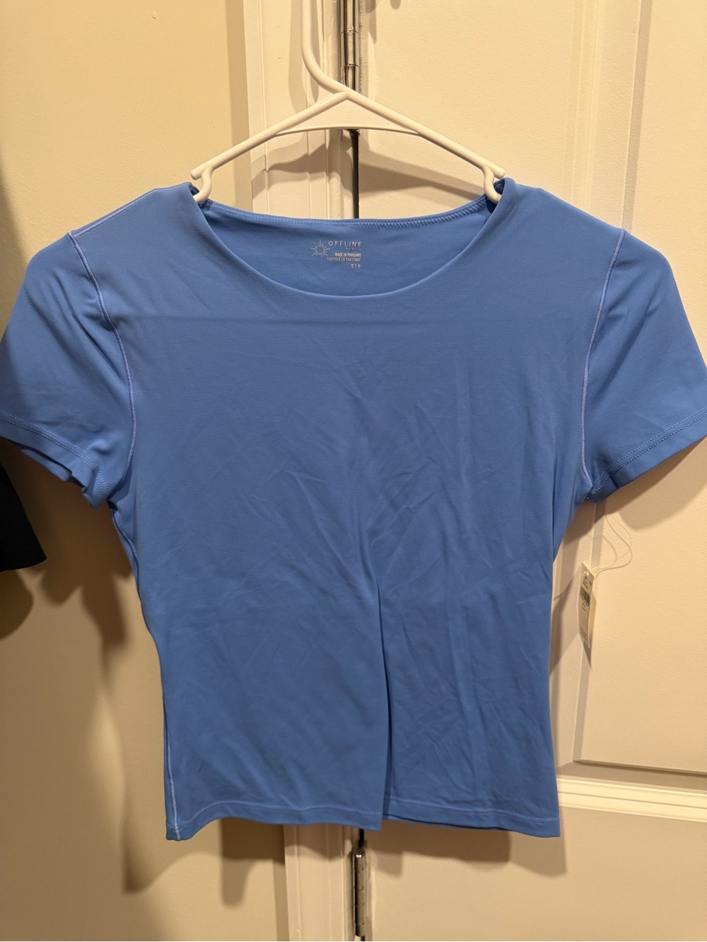 aerie Classic Crew Short-Sleeve Tee - Periwinkle Blue